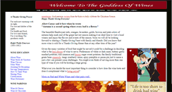 Desktop Screenshot of goddessofwines.com