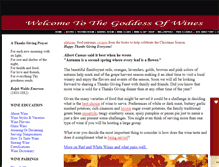 Tablet Screenshot of goddessofwines.com